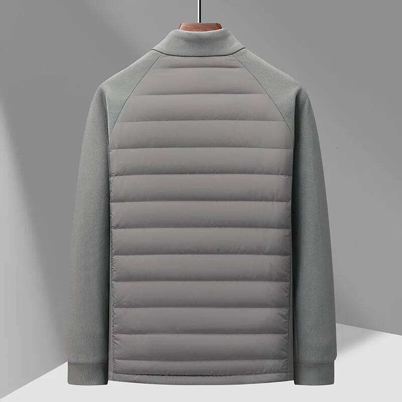 High-quality winter fashion, cool and lightweight hoodie, long-sleeved stand-up collar jacket with 90% down content J260626 - view 3