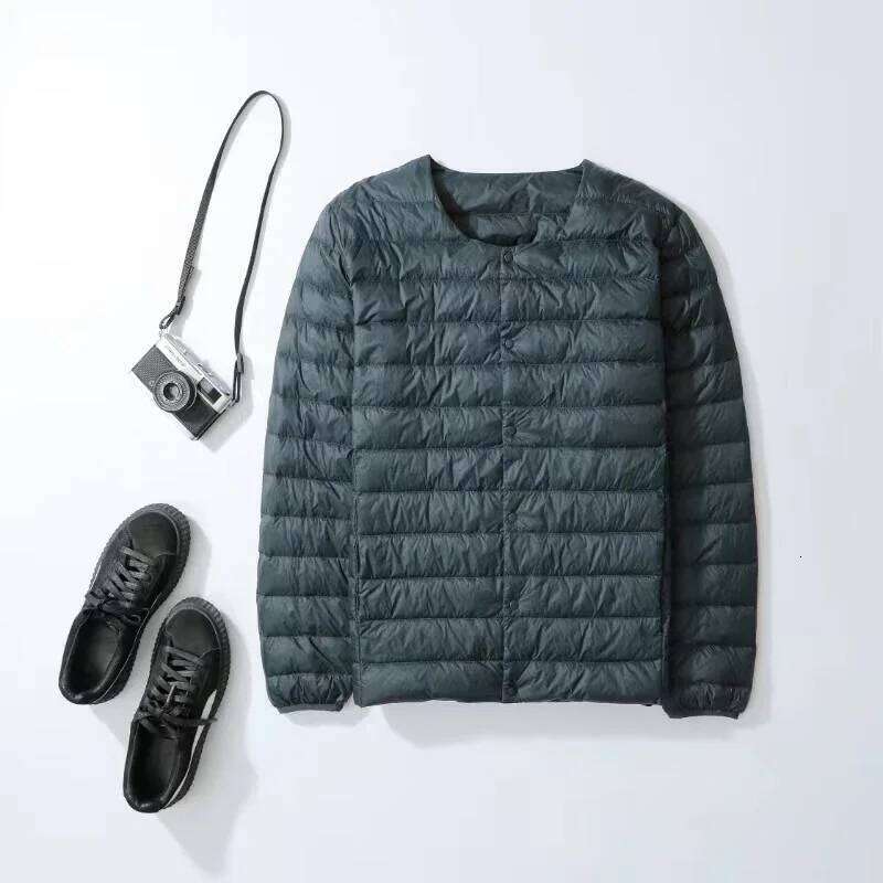 2023 New Autumn Winter 90% White Duck Down Lightweight Packable O-neck Variable V-neck Men Coat Men's Liner Warm Puffer Jackets J260626 - view 7