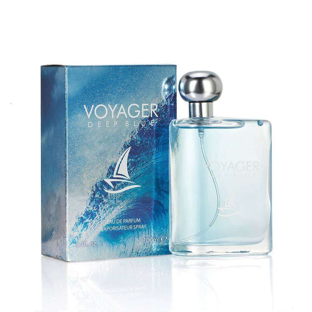 100ML 3.4FL.OZ Voyager Long Lasting Perfume Hombre, Woody Aquatic Eau de Parfum for Men, Musk Cedar Cologne Men Fragrance Spray 26L0626