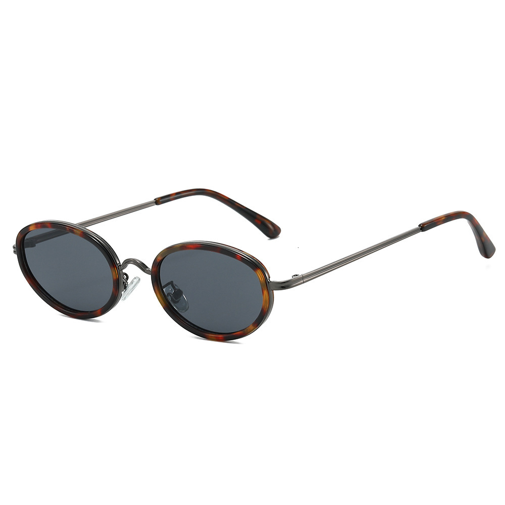 2026 New European And American Fashion Metal Men, Oval Trendy Simple Best-Selling Sunglasses For Women - view 4