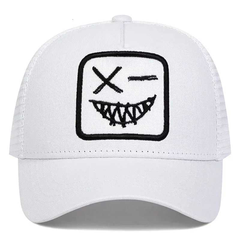 Teeth Unisex Face X Smiling Embroidery Baseball Net Caps Spring Summer Outdoor Sunscreen Hat Adjustable Casual Trucker Hats M260626 - view 3