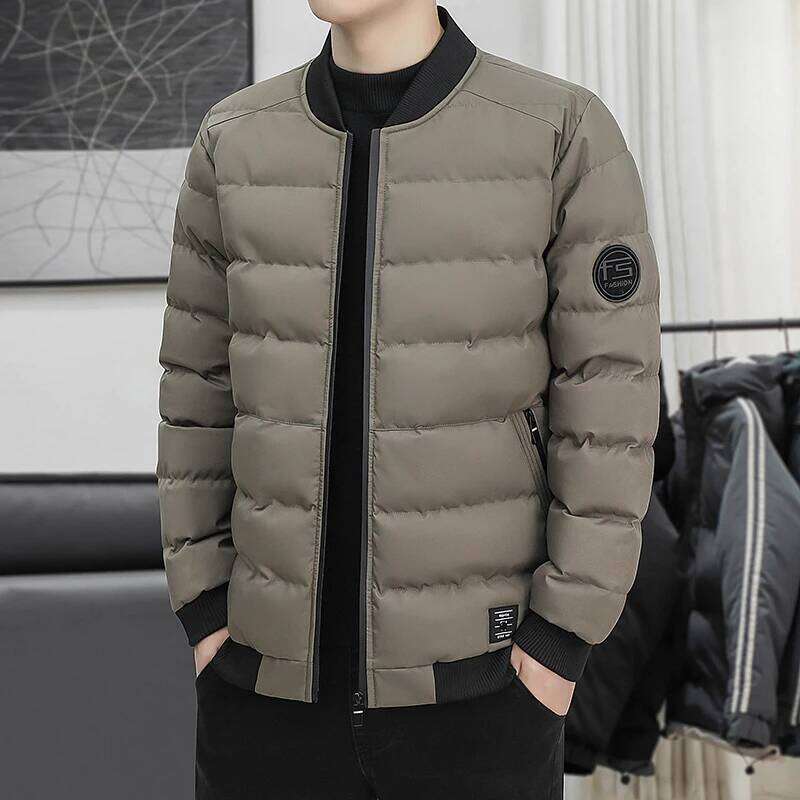 New Men's Outdoor Fashion Trend Windproof Warm Cotton Clothes Comfortable Versatile Breathable Sports Leisure Collar Jacket J260626 - view 4