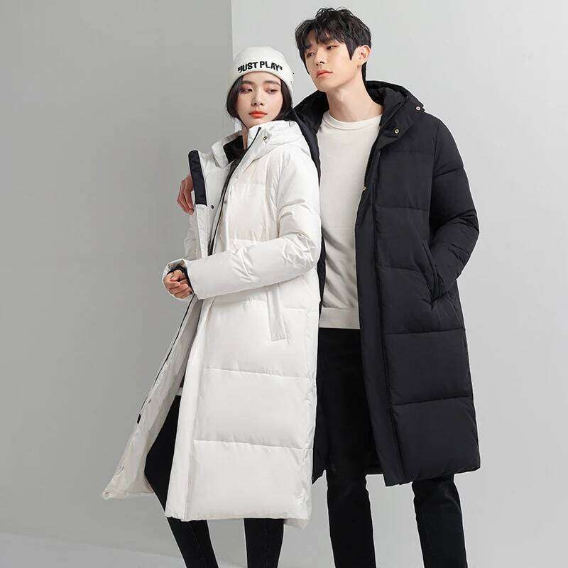 Windproof Warm Leisure Long Feather Couple Outdoor Mountaineering Camping High quality Comfortable Versatile Down Jacket W260626 - view 5