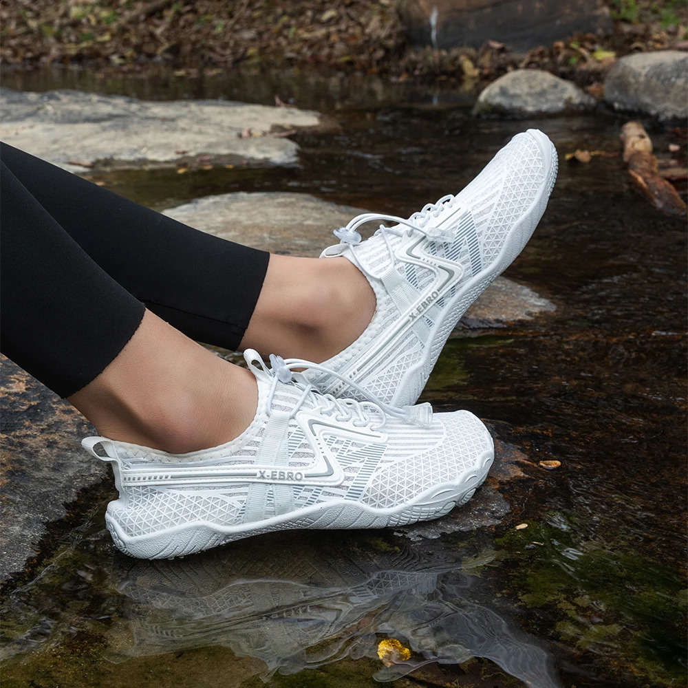 Oiaano Barefoot Woman White Shoes Water Mesh Minimalist Sneakers Sports Aqua Beach Soft Sole Light Breathable Outdoor Hikking 260626 - view 7