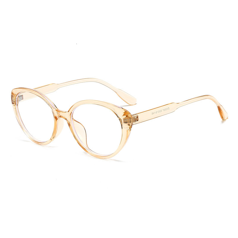 Cat-Eye Non-Prescription Glasses 2026 New Anti-Blue Light Eyeglass Simple Plain Frame For Small Faces And Natural-Looking Women - view 3