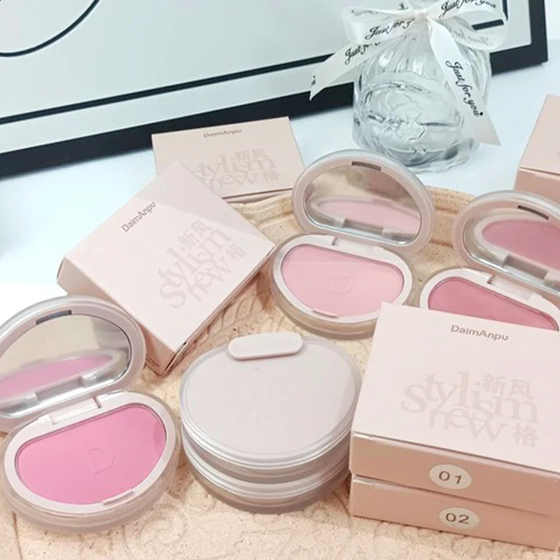 DaimAnpu monochrome honey powder blusher high gloss natural rouge setting powder blusher cream 260626 - view 7