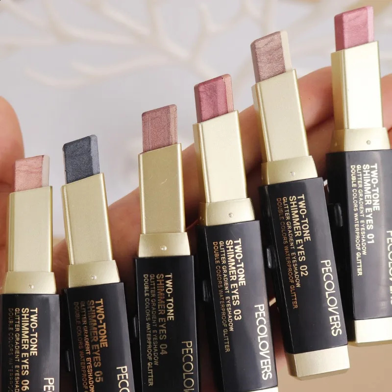 Dual-Tone Pearlescent Eyeshadow Sticks - Long-Lasting Waterproof with Vibrant Colorfastness - Perfect Gift for ValentineS Day 260626 - view 3