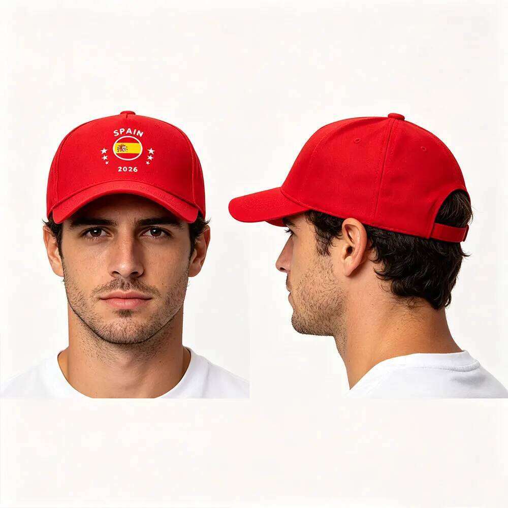 2026 Flag Baseball Spain Football Cap Patriotic Soccer Summer Casual Adjustable Sports Fan Hat Men W260626 - view 4