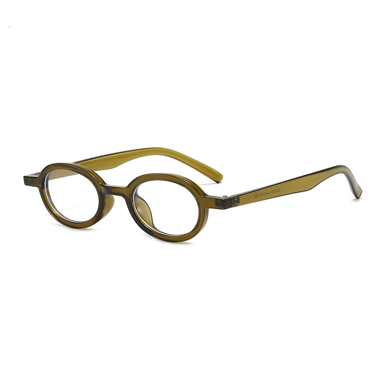 New Oval Eyeglass Frames That Can Be Fitted With Prescription Lenses, Retro Trendy Myopia Gl, Personalized Artistic Blue Light Blocking Non-Prescripti - view 6
