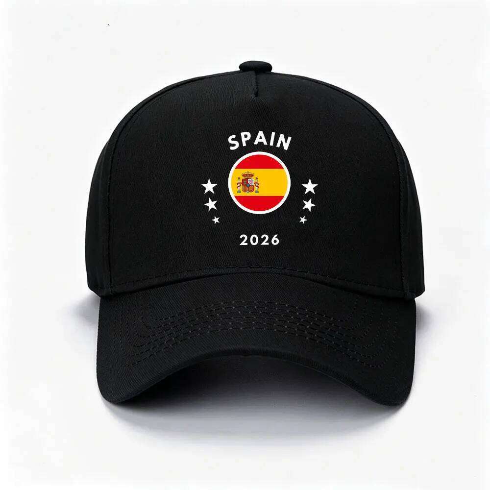 2026 Flag Baseball Spain Football Cap Patriotic Soccer Summer Casual Adjustable Sports Fan Hat Men W260626 - view 5