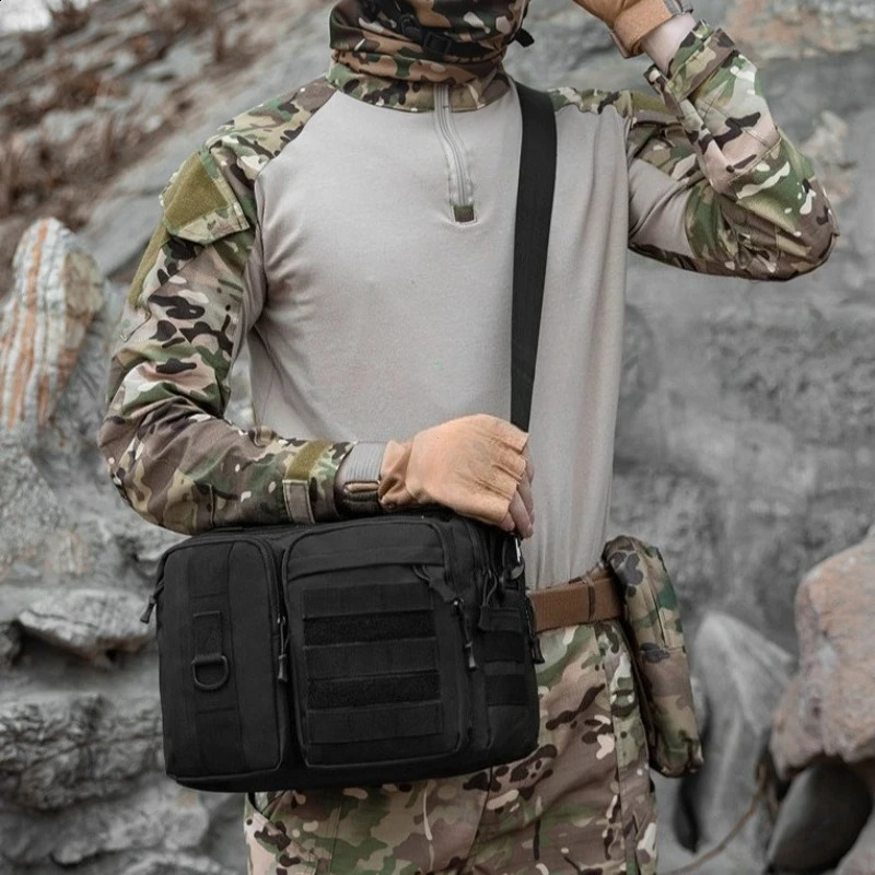 Outdoor Trekking Tactical Handbags Shoulder Bag Camping for Men Hiking Travel Climb Fishing Sling Crossbody Molle Messenger 260625 - view 5
