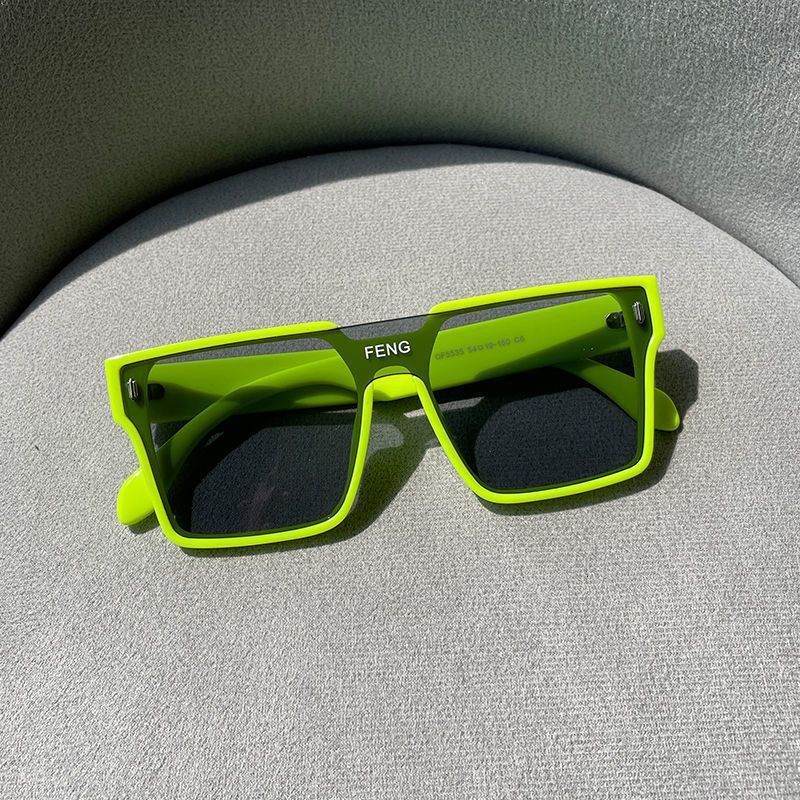 INS style sunglasses men's personality trendy and cool integrated style 2026 designer's new sunglasses women's mesh sunglasses casual a - view 7