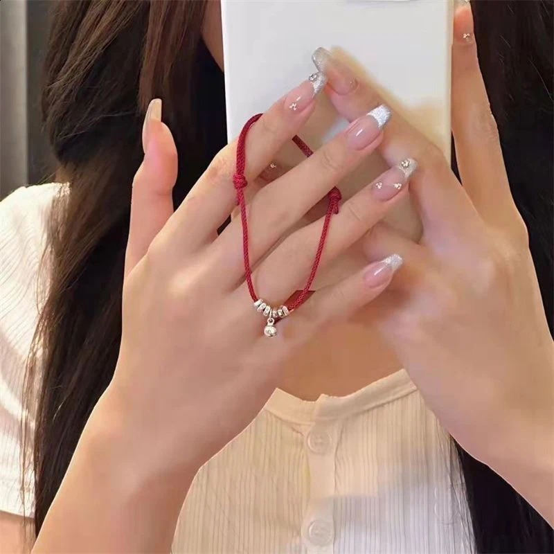 Chinese Style Lucky Red String Bracelet For Women Men Minimalist Handwoven Adjustable Blessing Bracelets Accessories Amulet Gift 260617 - view 7