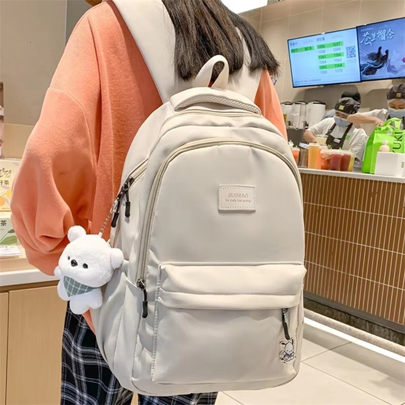 Female Fashion Men High Capacity Waterproof College Backpack Trendy Women Laptop School Bags Cute Girl Travel Book Bag Cool y260615 - view 1