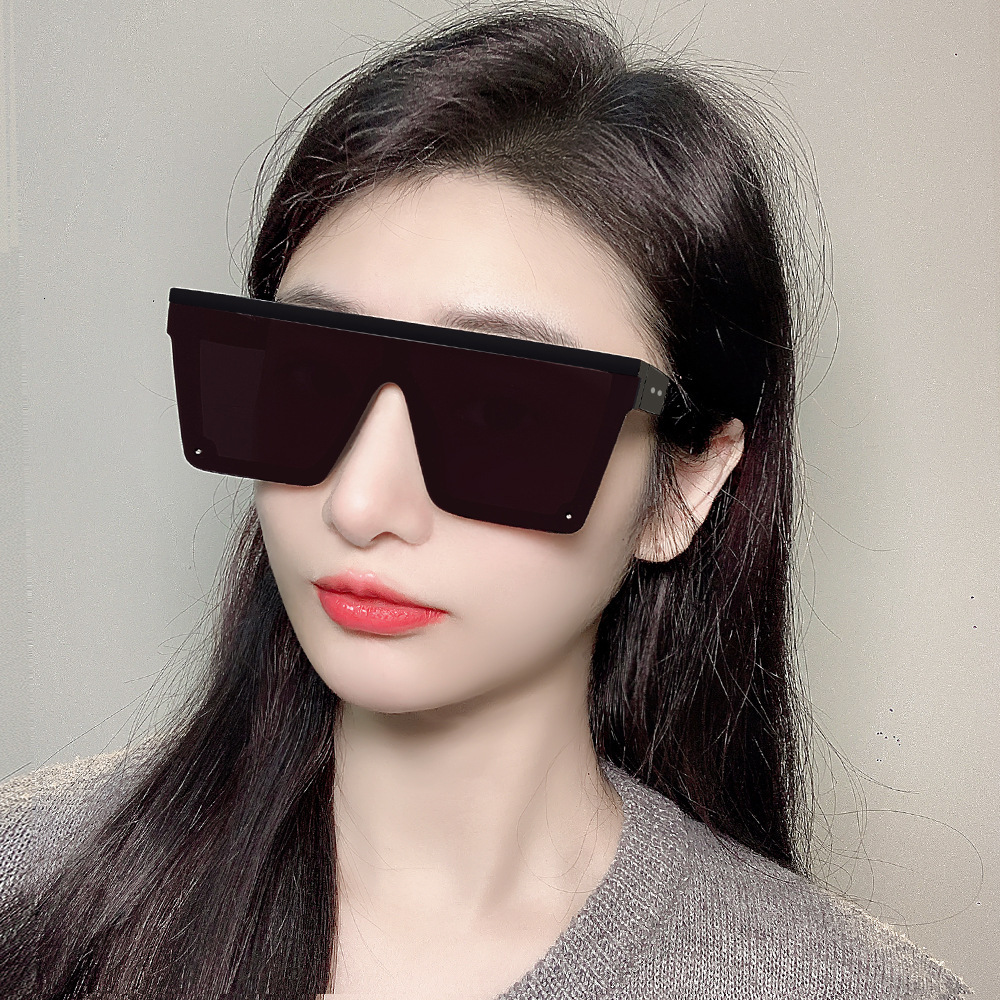 Glasses New One-Piece Polarized Sunscreen Trend Square Men and Women High-End Same Style Sunglasses wholesale