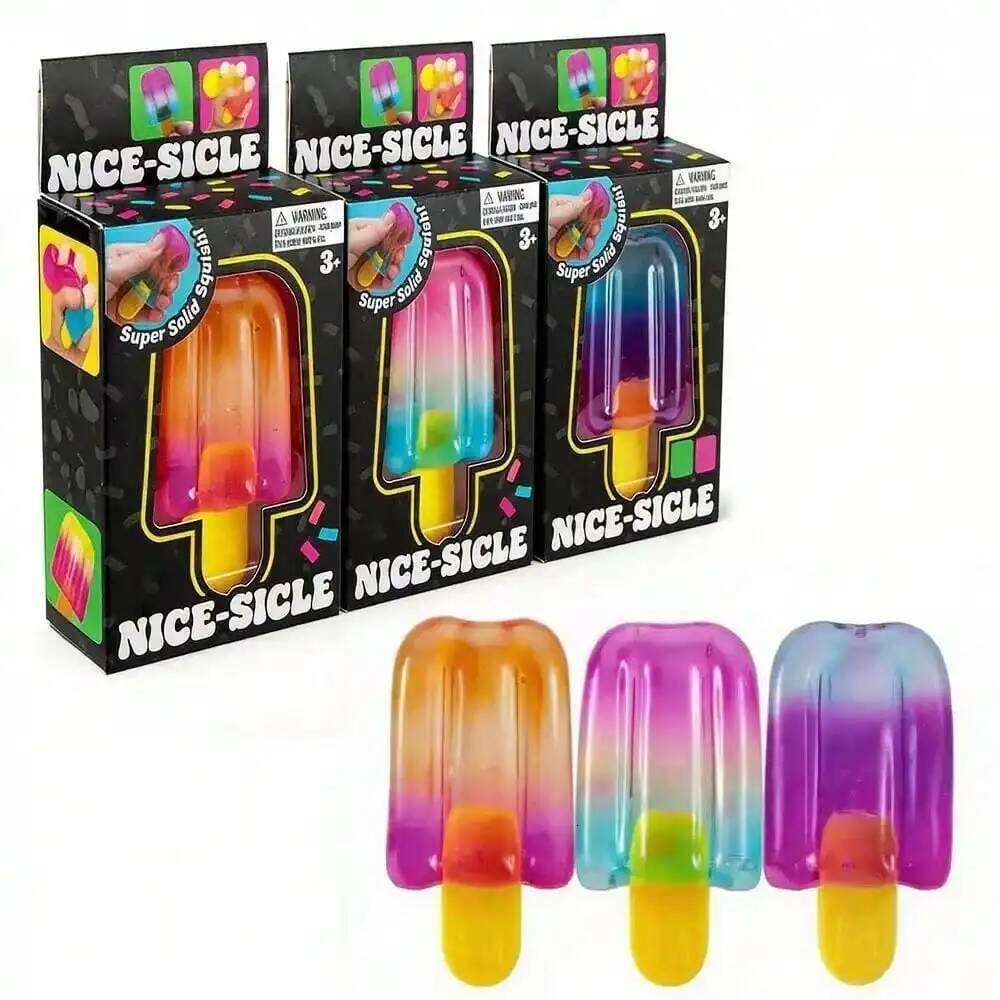 2026 New NeeDoh-Style Mystery Blind Box, Food & Jellyfish Squishies + Swirl Fuzz Stress Balls, Sensory Fidget Party Favor J260626 - view 3