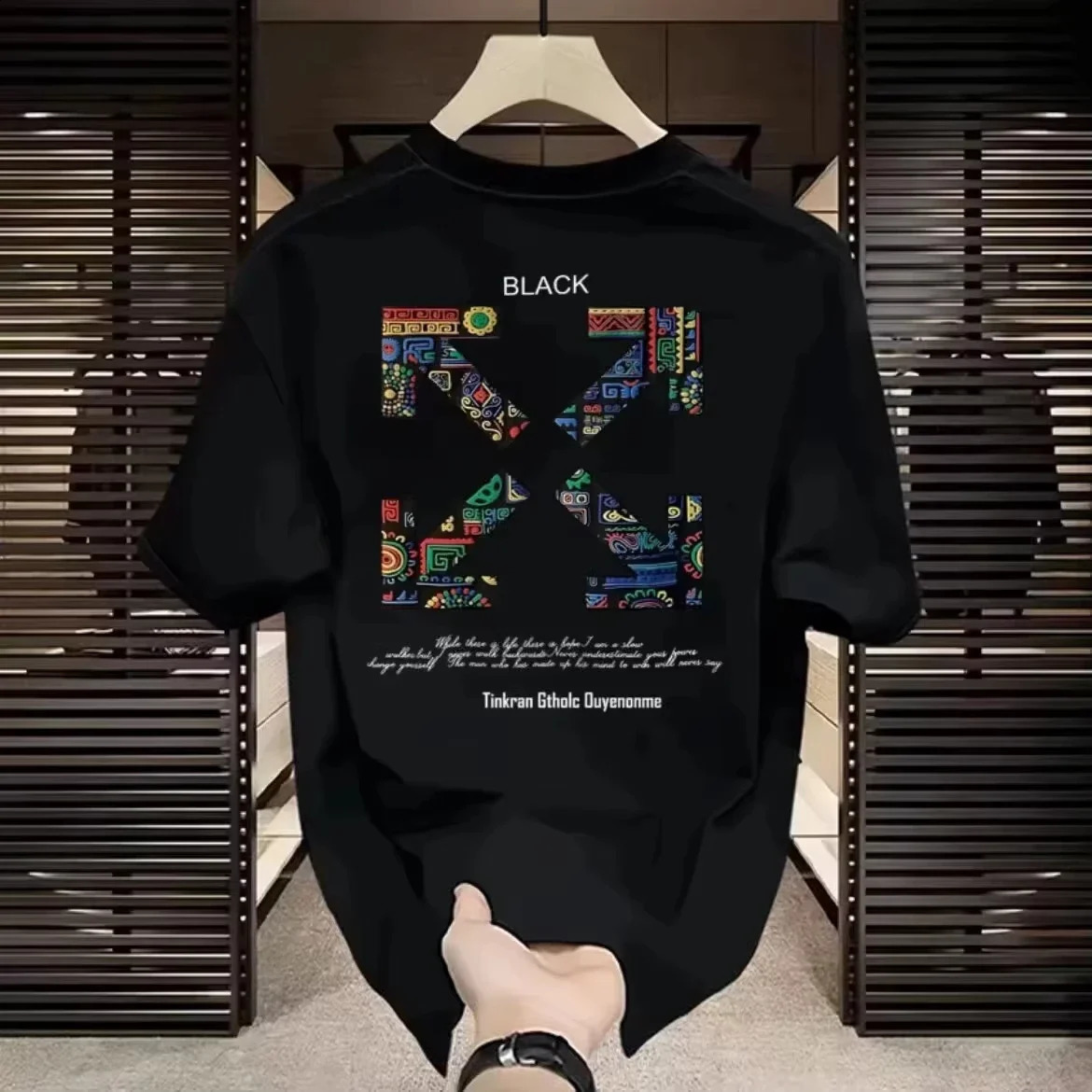 2026 Fashion Street High-Quality Flower Patterned Mens and Womens T-Shirts - Loose Fit 100 Cotton Short Sleeves 260626 - view 3