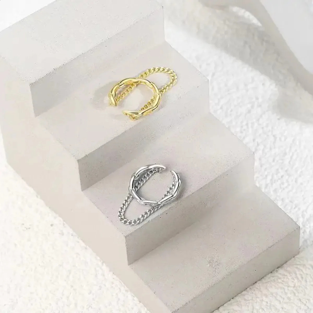 1pc Fashion Minilist No Piercing Ear Cuff Earrings for Woman Chain Bone Clip Girl Cuffs Jewelry 260623 - view 7
