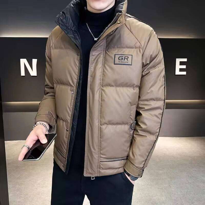 Premium 2025 Winter New Thick Warm Standing Collar Casual Men's Down Jacket W260626 - view 4