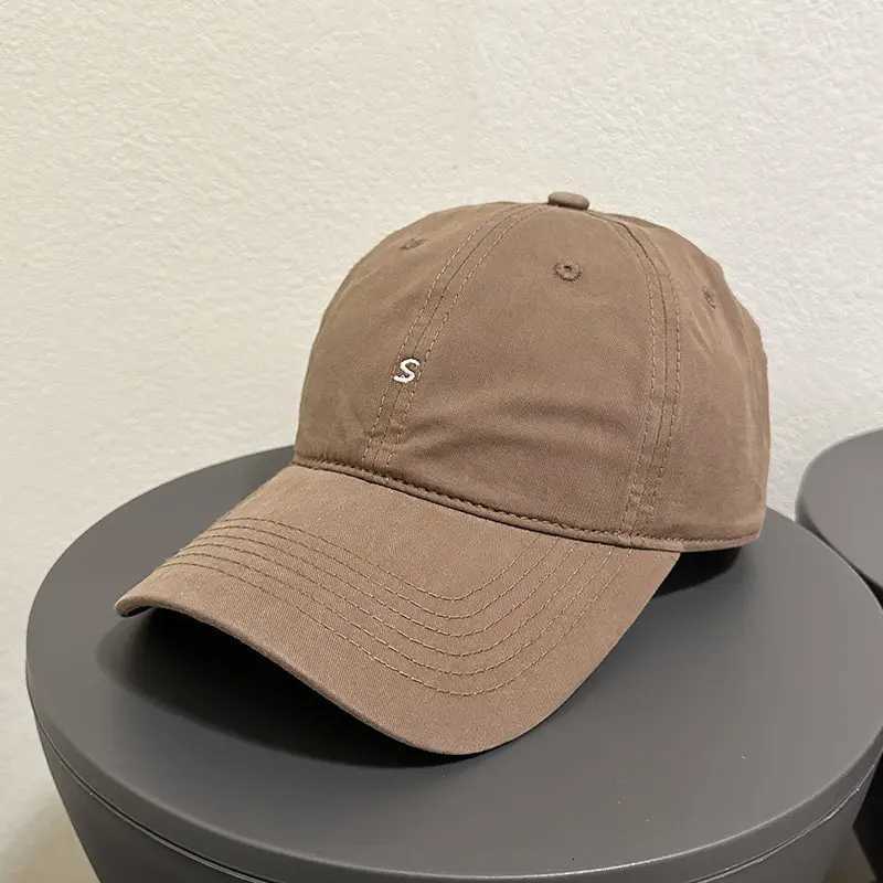 Slimming Baseball Korean Face Style S Embroidery Adjustable Unisex Sun Hat Summer 2026 Daily Casual Ins Trendy Birthday Gift M260626 - view 4