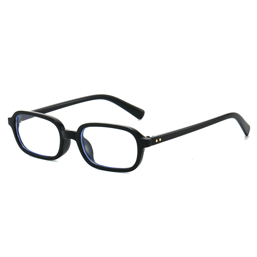 High-End With A Unique Trendy Style, European And American Fashion Small Square Frame Studded Sunglasses For Women, Flat Lenses, Ins Style