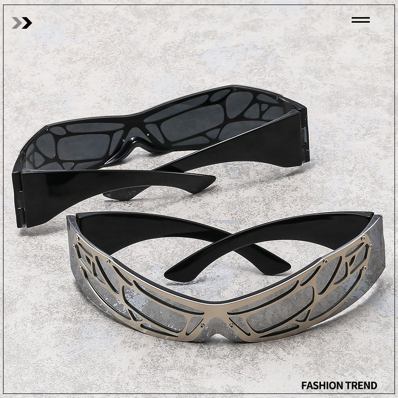2026 Women's Designer Spicy Girl Hip Hop Punk Future Fashion Sunglasses European And American Festival Party Versatile Sunscreen Cross Border Sun - view 8