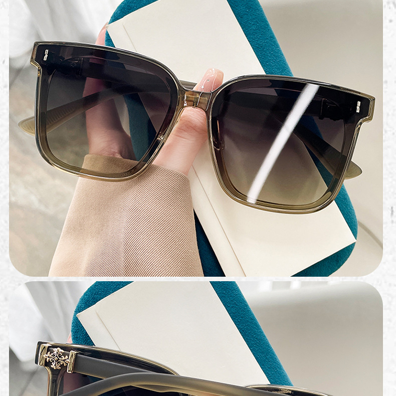 Ladies' Designer Boxy Black Sunglasses Niche Luxury Women's Style Suitable For Square And Round Faces High-end Feeling, 2026 UV Resistant Su - view 8