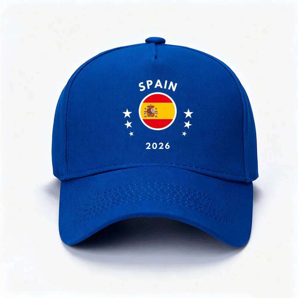 2026 Flag Baseball Spain Football Cap Patriotic Soccer Summer Casual Adjustable Sports Fan Hat Men W260626 - view 6