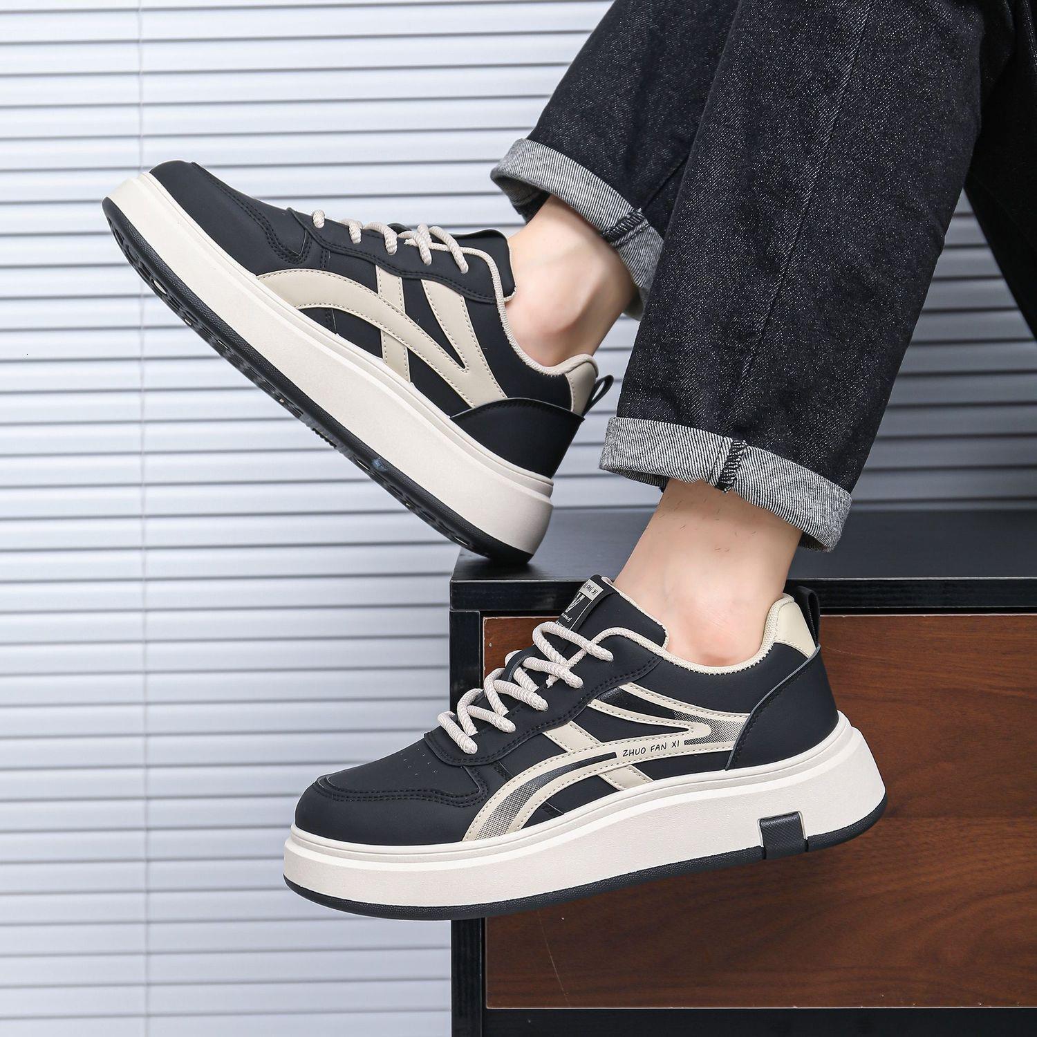 2026 spring breathable mesh trendy sneakers casual comtable sports thick-soled shoes - view 5