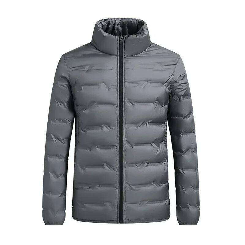 Men's Down Jacket Stand Collar Slim Short Warm Winter Trend Outdoor Sports Clothing Fashion Coat W260626 - view 3