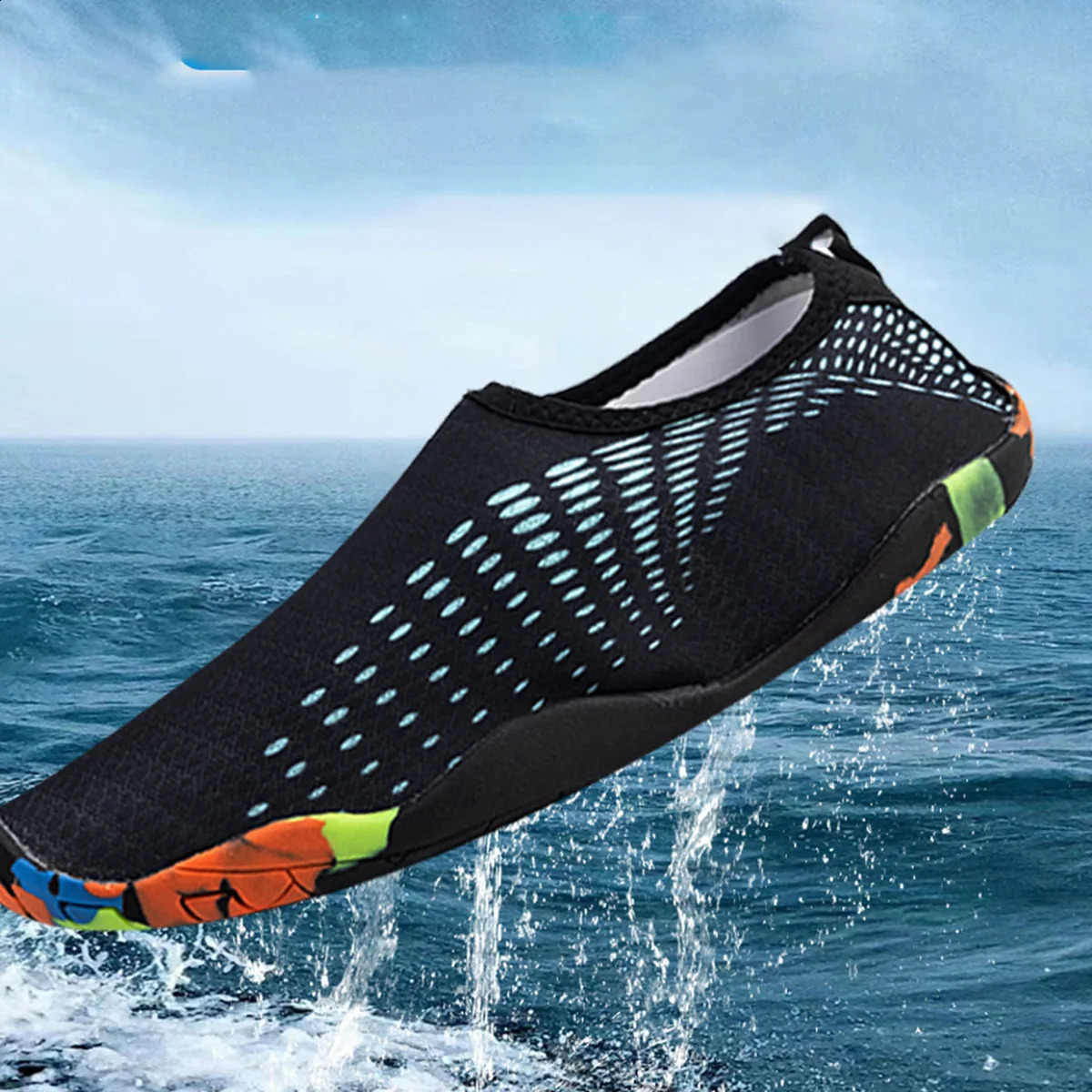 One Pair Barefoot Water Shoes for Men Women Quick Dry Slip On Aqua Yoga Beach Surf Swim Socks Beach Shoes 260622 - view 4