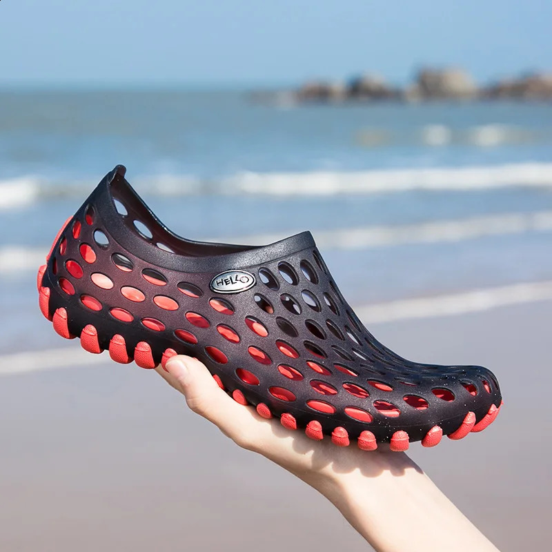 Men Vacation Beach Sandals Unisex Travel Leisure Slippers Outdoor Wading Shoes Women Large Size Light Aqua Shoes Garden Shoes 260622 - view 5