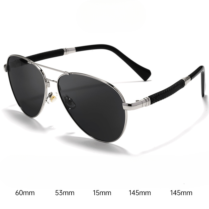PB Q Pilot Style Double Bridge Men s Polarized Sunglasses Outdoor Sun Protection Driving UV Protection Sunglasses Wholesale - view 7