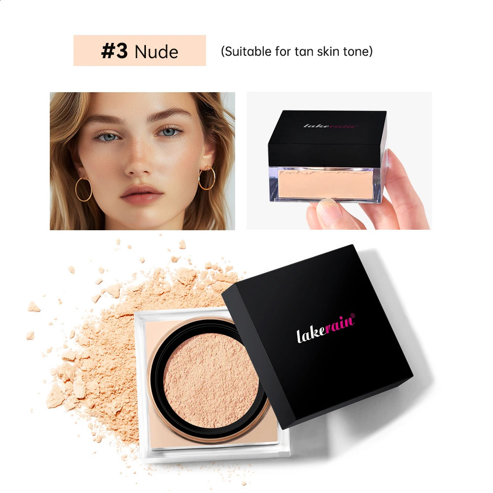 Waterproof Loose BakingSetting Powder Long Lasting Oil Control Matte Setting Powder Natural Brightening Face Cosmetics 260625