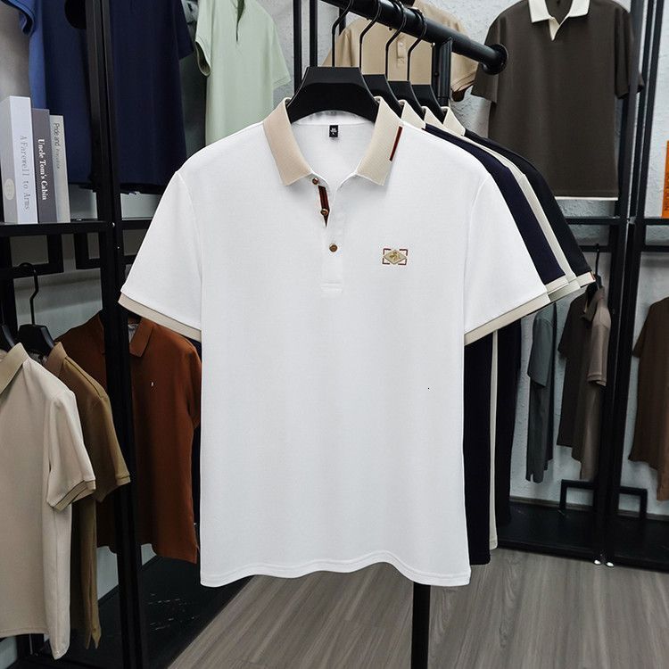 Summer Men's T-Shirt With A Turn-Down Collar, Short-Sleeve Top, Business Loose Casual Summer Breathable POLO Shirt - view 6
