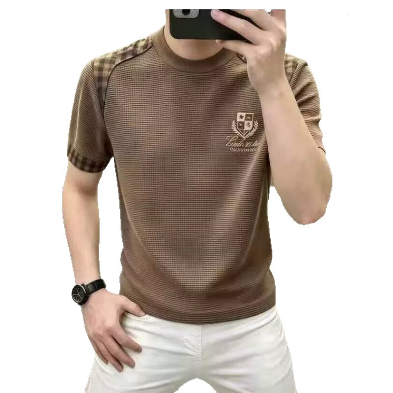 2026 Summer Trendy Short-Sleeve T-Shirt For Men, Cool Breathable, Old Money Style, Fashionable And Casual - view 6