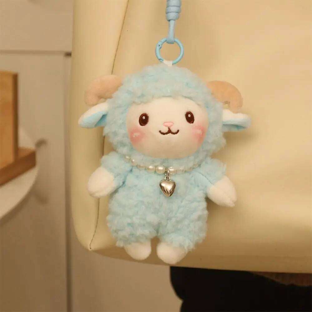 PP Cotton Little Keychain Soft Comfortable Animal Stuffed Doll Collection Cartoon Sheep Plush Keyring 26Y0626 - view 4