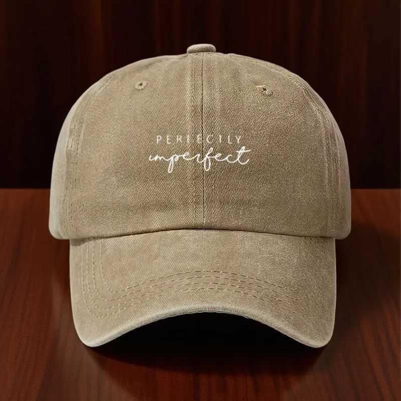 Denim Perfectly Imperfect Embroidered Washed Adjustable Baseball M260626 - view 6