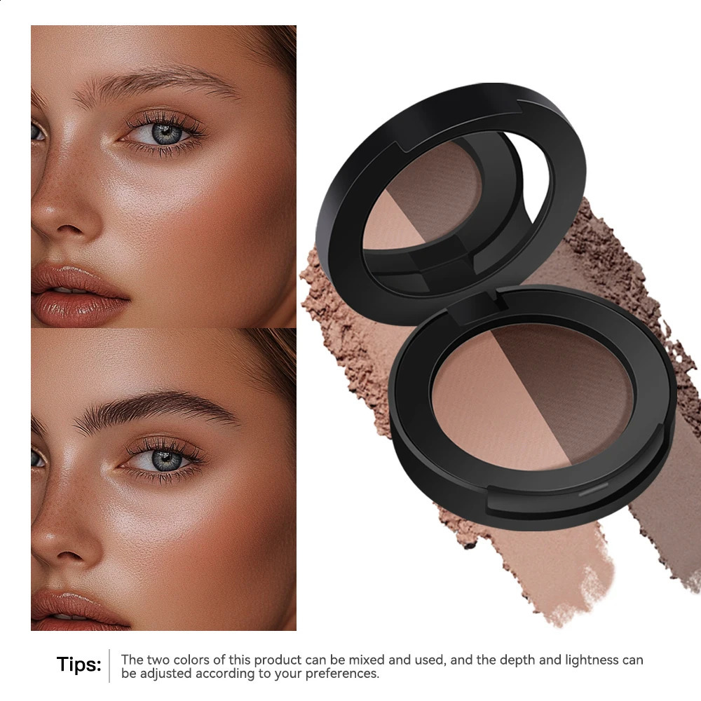 Brow Powder Duo Two-color Eyebrow Powder n Long-Lasting Natural 3-Dimensional Eyebrow Shape Makeup Fine Powder Cosmetic 260626 - view 3