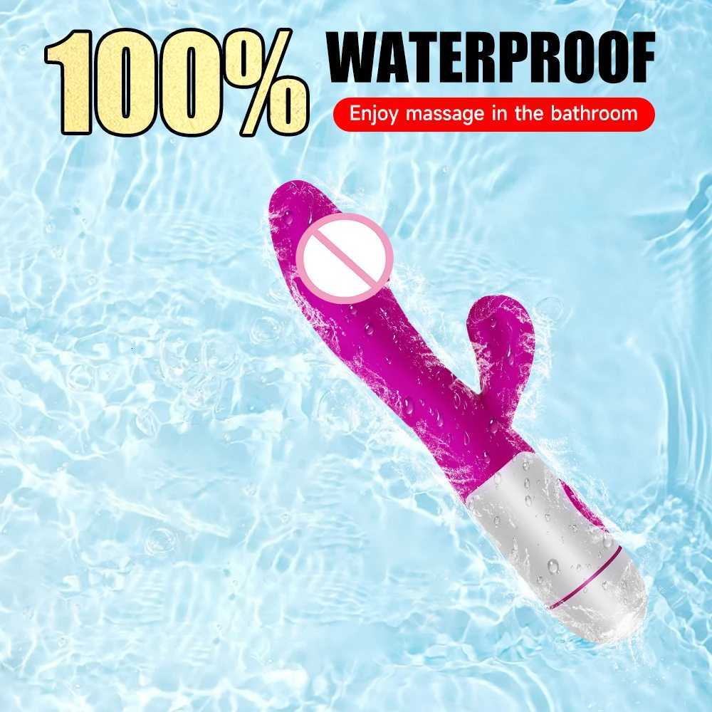 Rabbit Strong G Spot Dildo Vibrator Soft Silicone Pussy Massager Rechargeable Vagina Clitoris Stimulator Adult Sex Toy for Woman M260626 - view 6