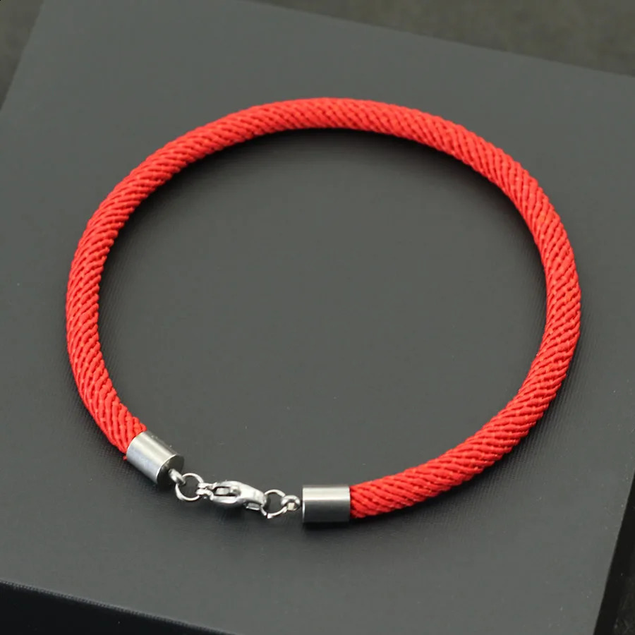 Lucky Red Thread Bracelet Men Stainless Steel Buckle Nautical Casual String Braclet Homme 4mm Pulseras Rojas Gifts For Him 260617 - view 6