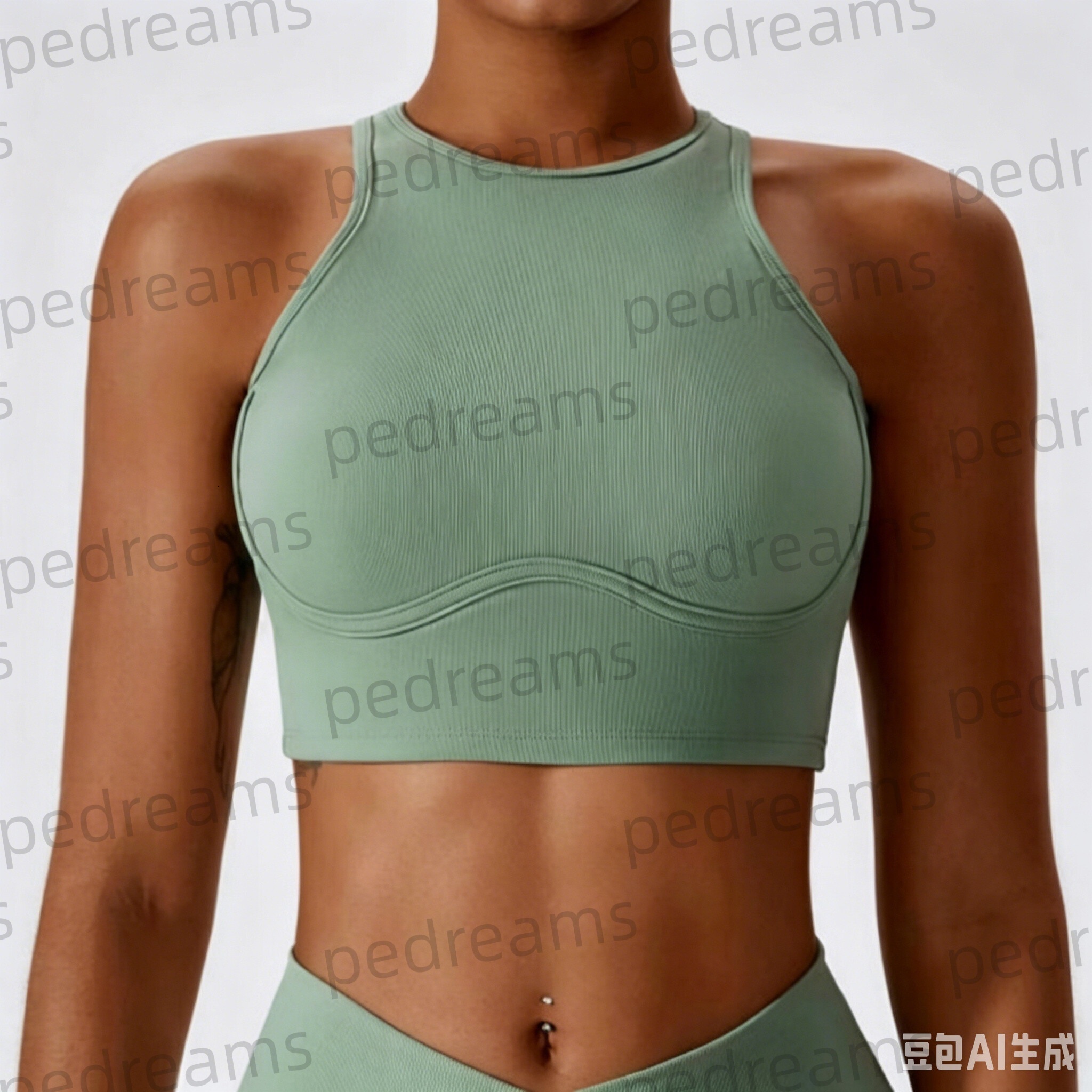 Supportive Sports Bra With Soft Straps For Female Athletes Ideal Workout Gear - view 7
