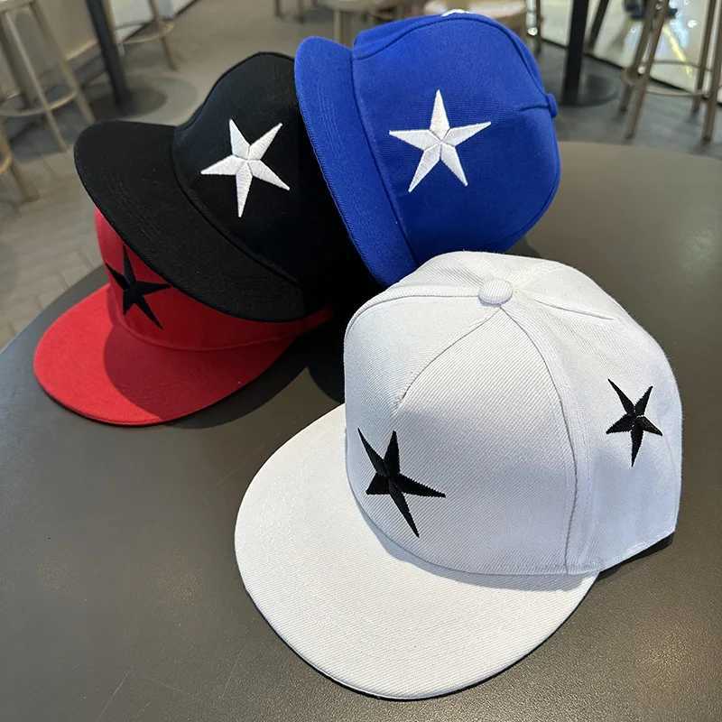 Five-pointed Star Embroidery Tide Mens All-match Flat Brim Baseball Ladies Summer Hip-hop Hat Outdoor Shade Adjustable M260626 - view 6