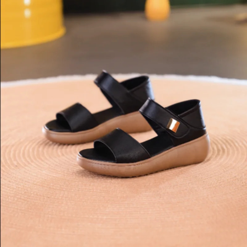Womens Platform Sandals Lightweight Breathable Open Toe Adjustable Casual Shoes for Summer Daily Beach Travel 260626 - view 6