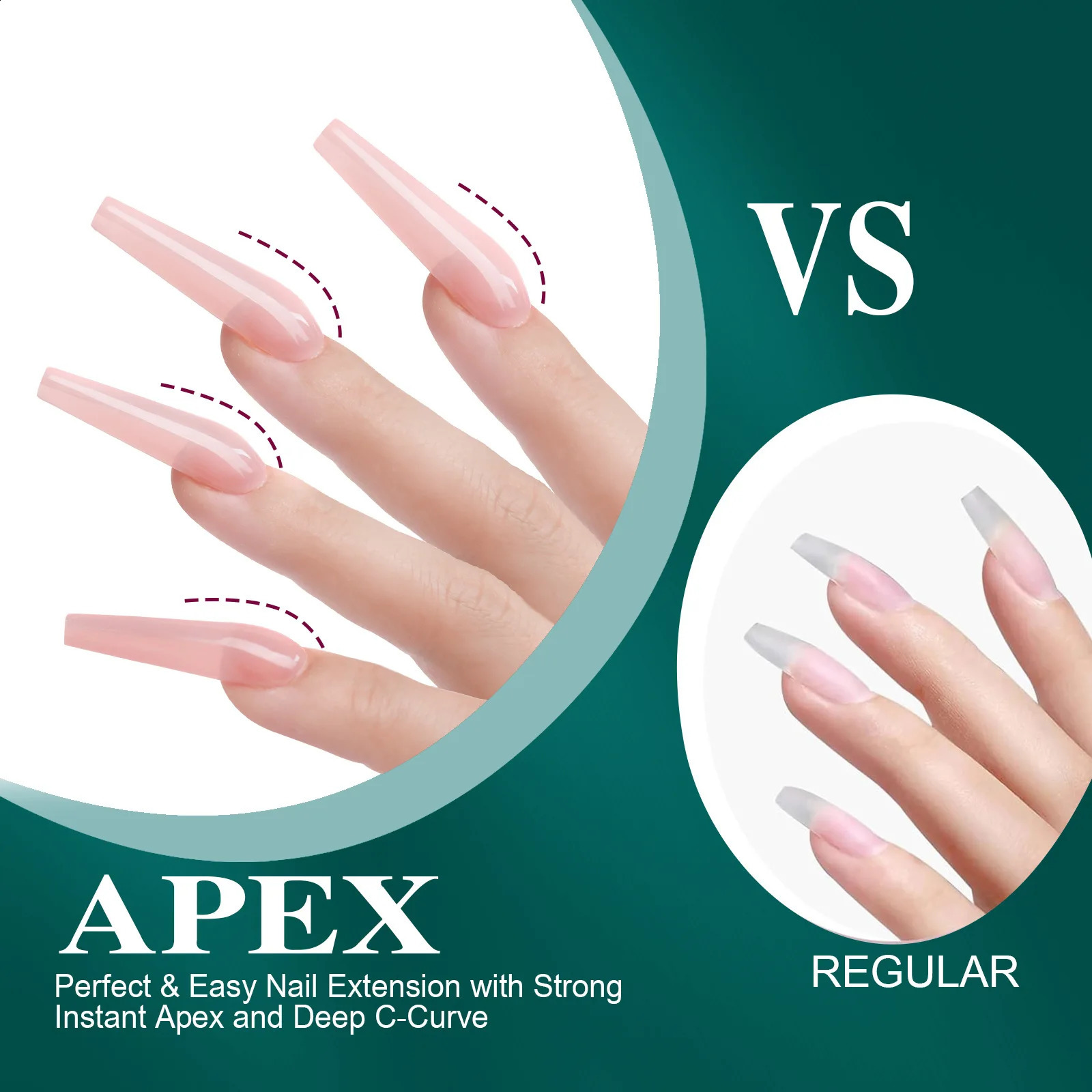 16 Sizes Curved Arch Soft Gel Tips False Nail Sculpted Natural Tip Full Cover Almond Capsules French Coffin Nails Extension 260626 - view 6