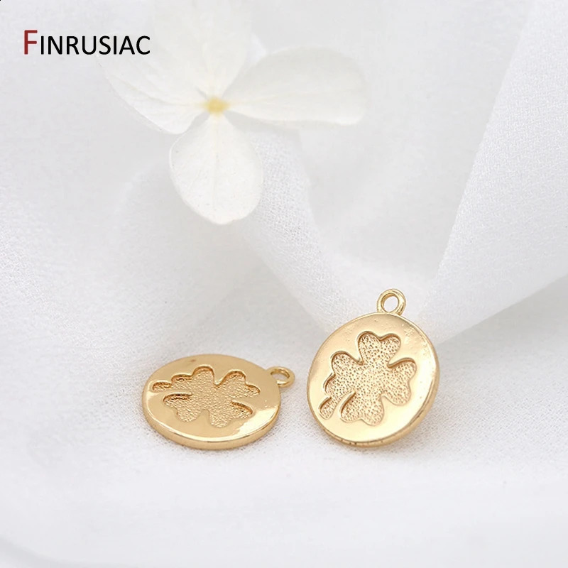 Jewellery Making Pendants Accessories Wholesale 4 Types Gold Plated Round Coin n Pendants For DIY Necklace 260623 - view 7