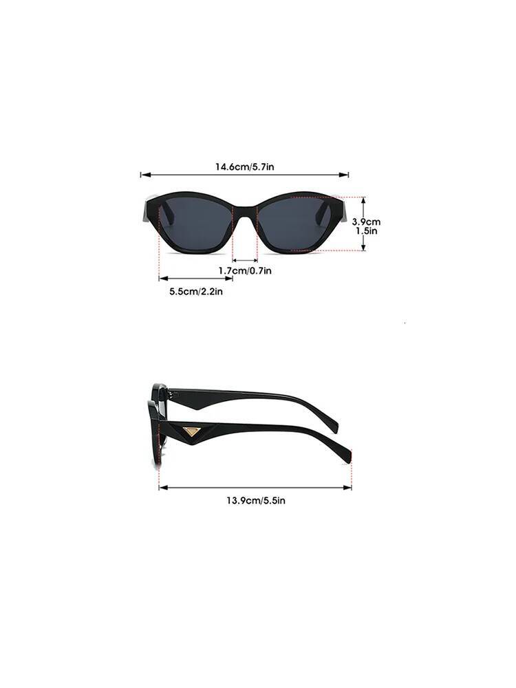 Cool Frames Glasses With A Distinctive Contour. The Unique Geometric Shape, Fashionable And Versatile, Perfect For Daily Outings - view 6