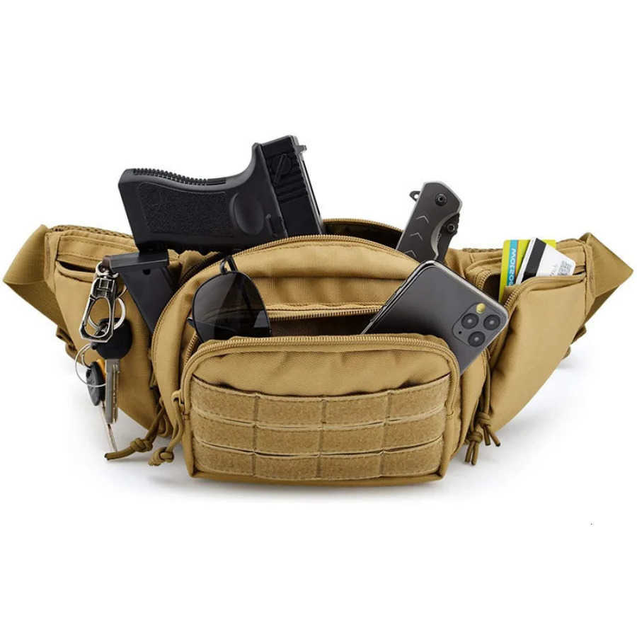 Waist Pack Outdoor Hiking Tactical Waist Bag Running Sports Functional Bag Cycling Bag Bum Bag Multi-functional Tool Shoulder M260626 - view 1