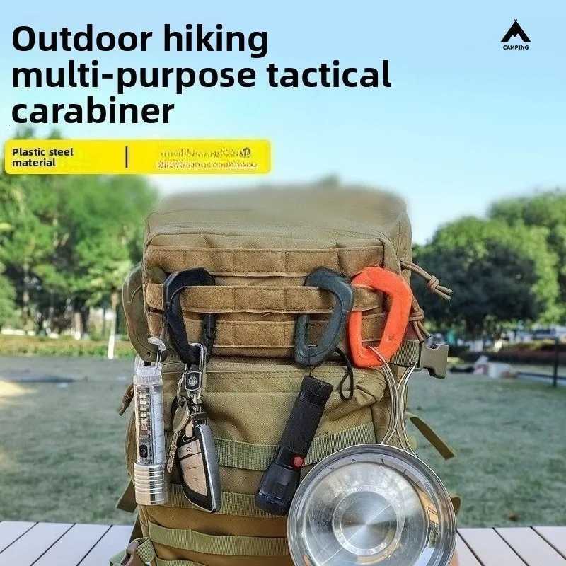 Backpack 50L Military Stronger Work Resistant and Heavy Duty 3 Day MOLLE Bug Out BagGift outdoor multi-functional carabiner M260626 - view 3