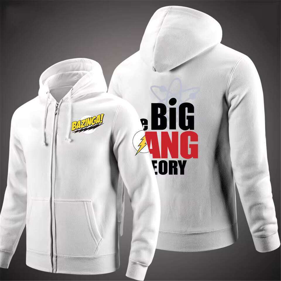 2021 Spring Autumn New The Big Bang Theory Printed Men's Solid Color Zipper Coat High street Harajuku S tyle Hoodies Sweatshirt W260626 - view 7